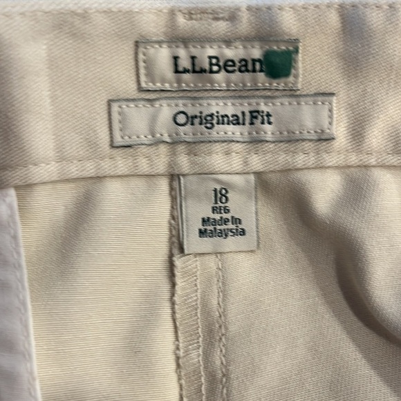 NWT L.L Bean womens  bayside original fit cropped pants size 18 - Picture 7 of 9